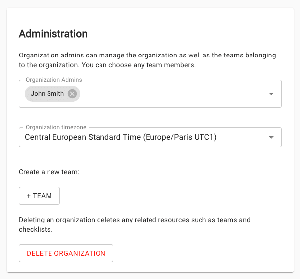 Organization Admin