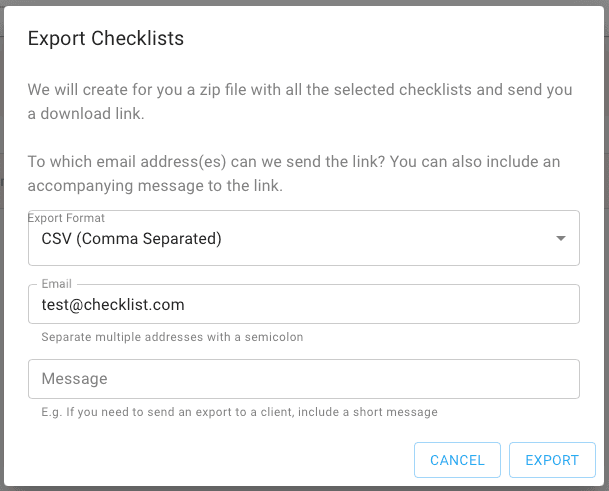 Export Search Results