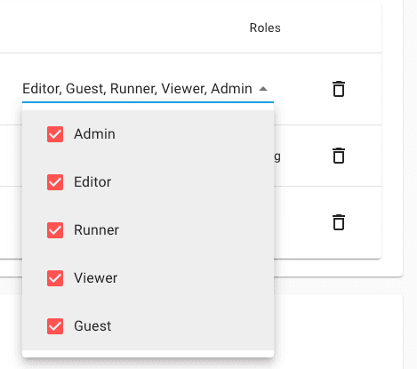 Update member roles