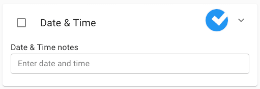 Task Date Time Type
