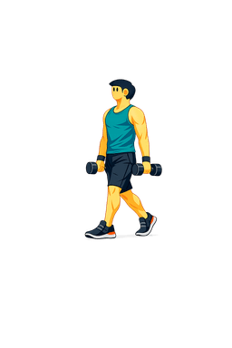 Farmer's carry conditioning exercise