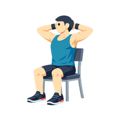 Seated chest opener posture exercise
