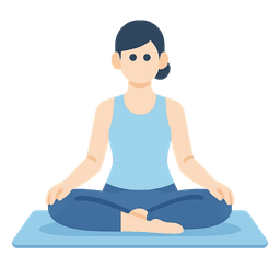 Easy pose breathing