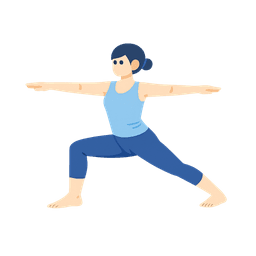 Warrior II yoga pose