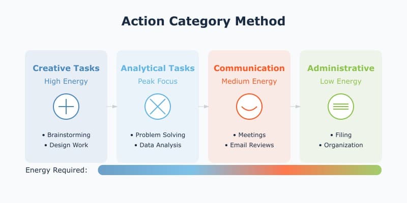 The Action-Category Method