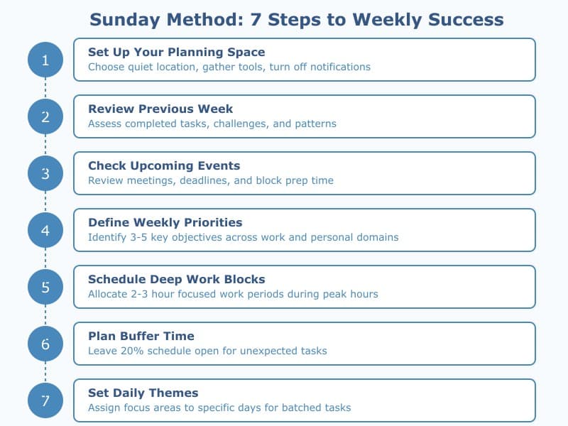 The Sunday Method Steps
