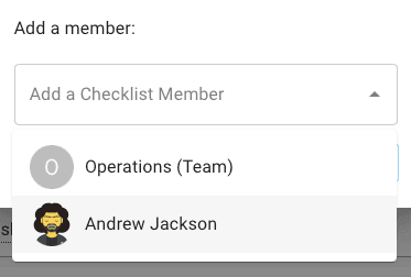 Add a Checklist member