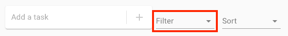 Checklist Filter Menu