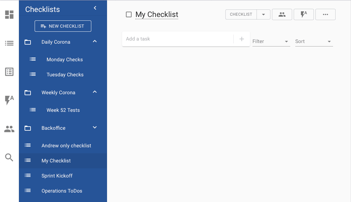 Empty Checklist