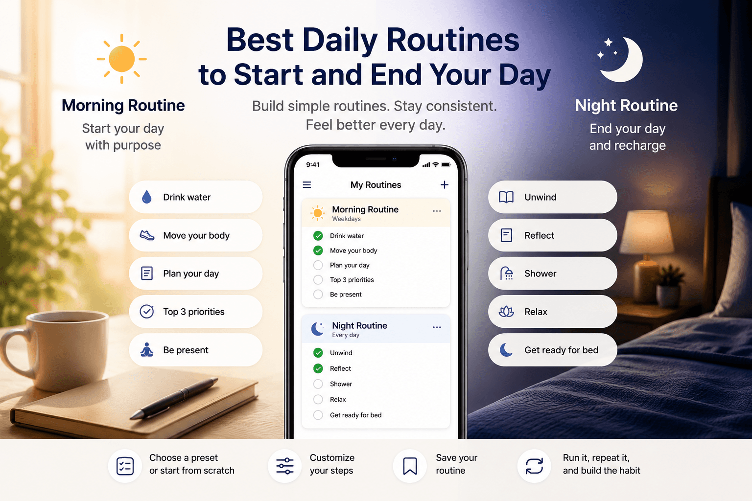 Best Daily Routines to Start and End Your Day