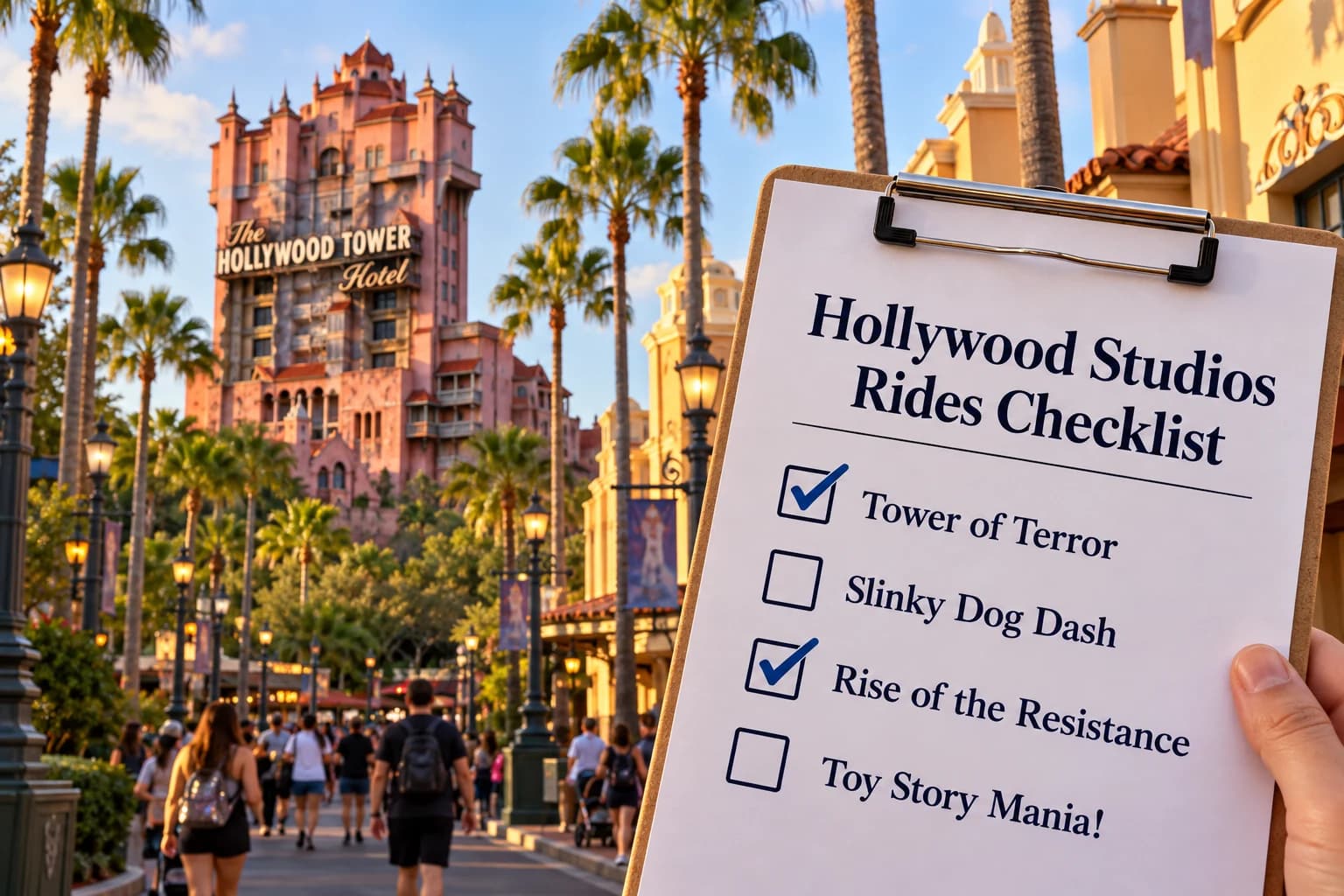 Disney Hollywood Studios Rides Checklist