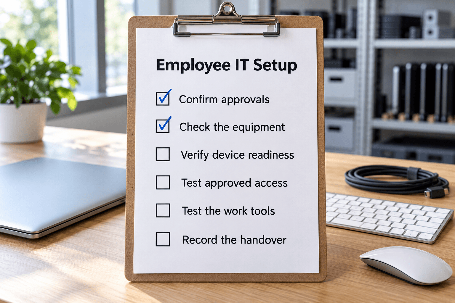 Employee IT Setup Checklist