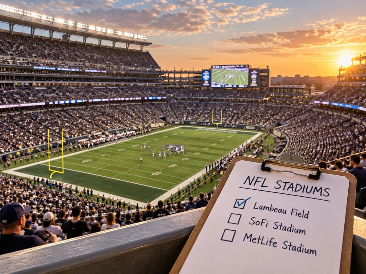 NFL Stadiums Checklist