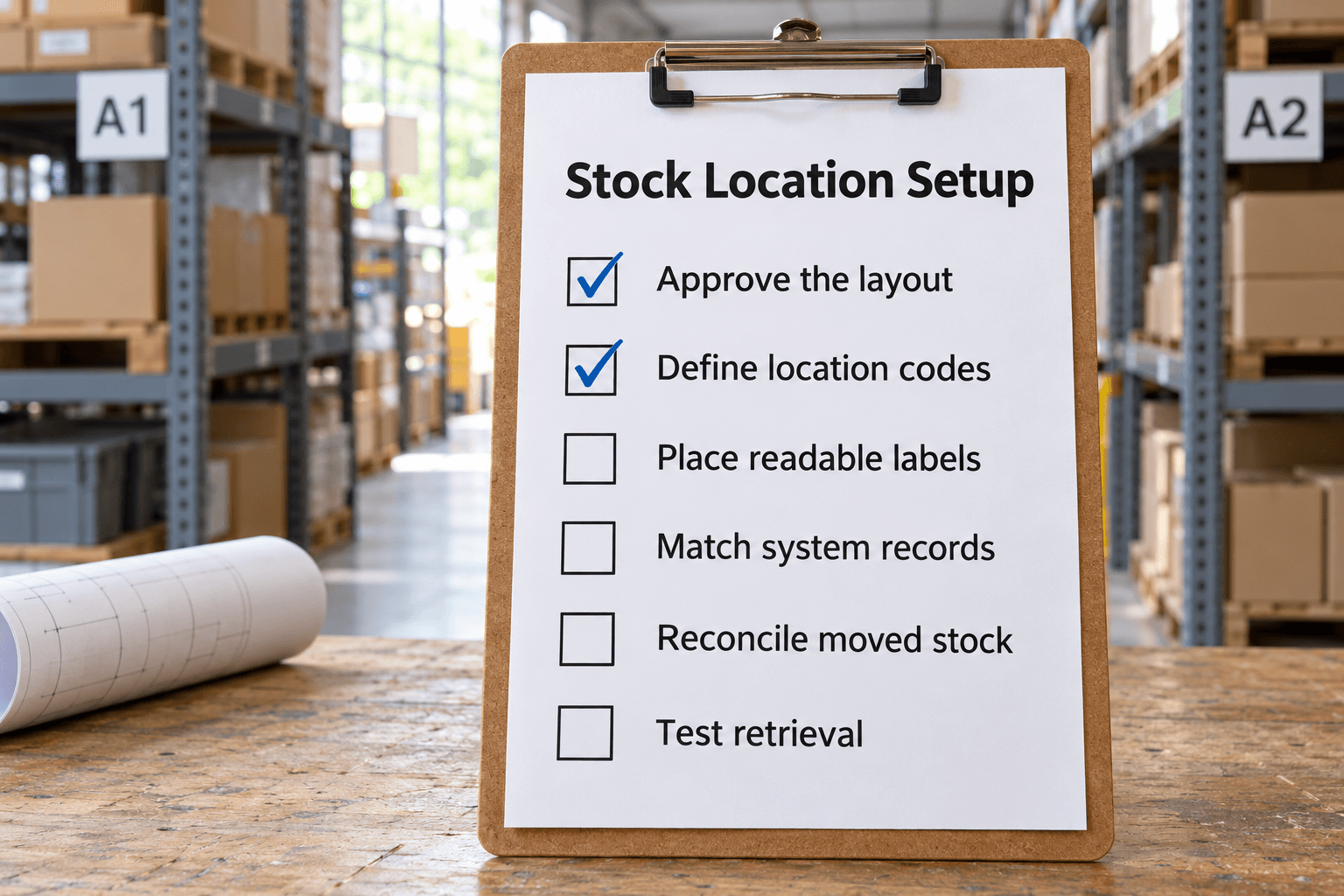 Warehouse Stock Location Setup Checklist