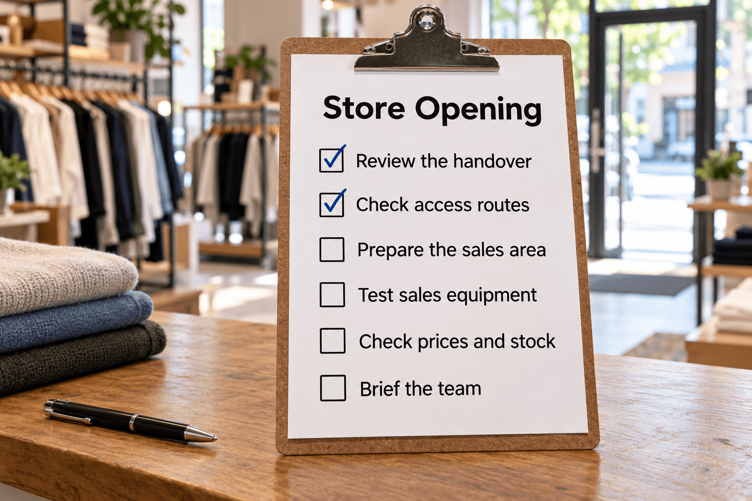 Retail Store Opening Checklist