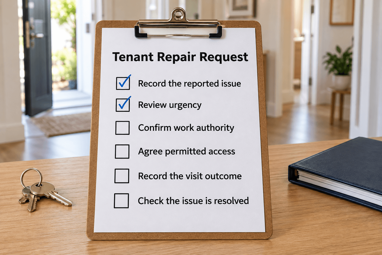 Tenant Repair Request Checklist
