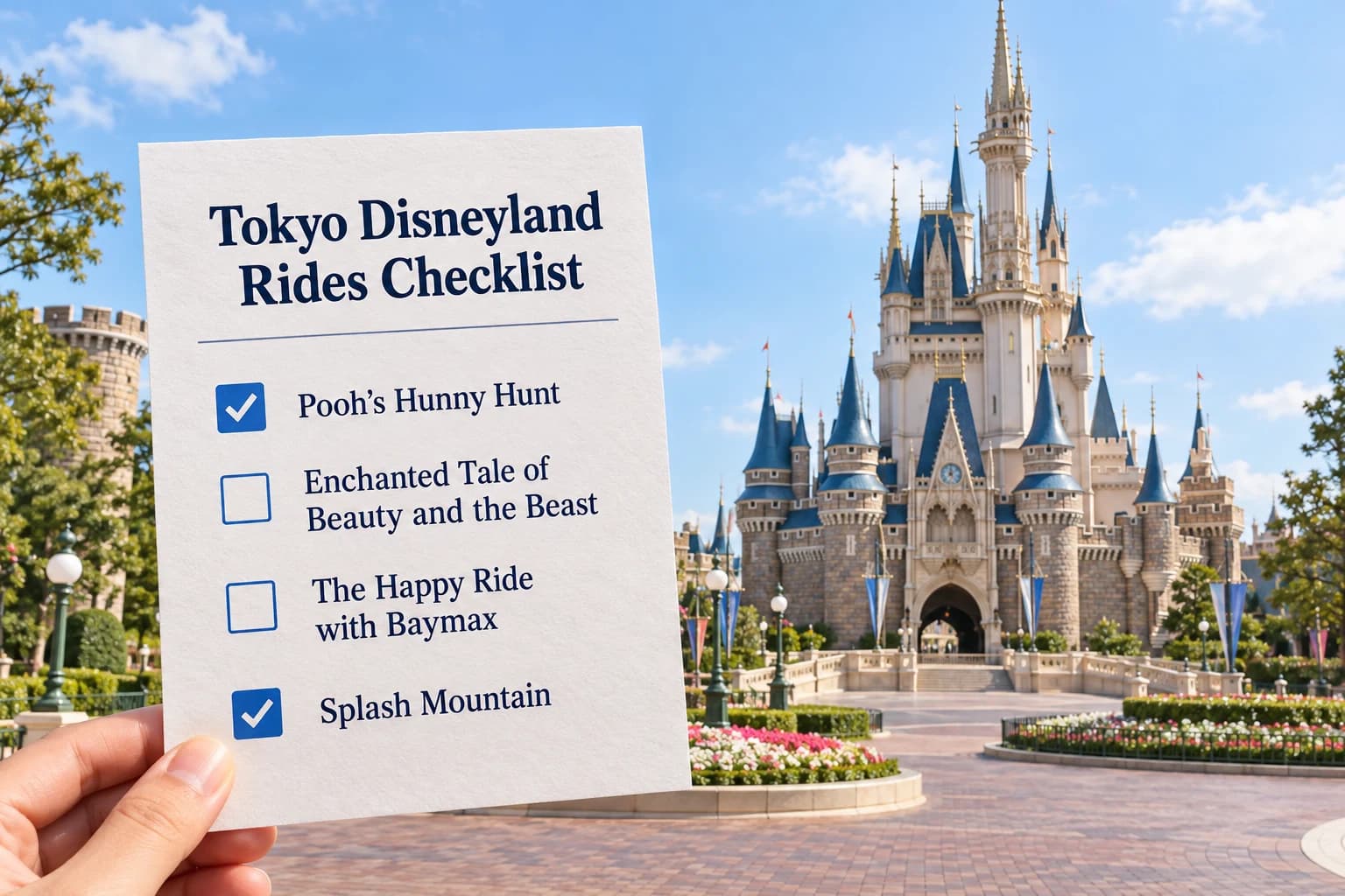 Tokyo Disneyland Rides Checklist