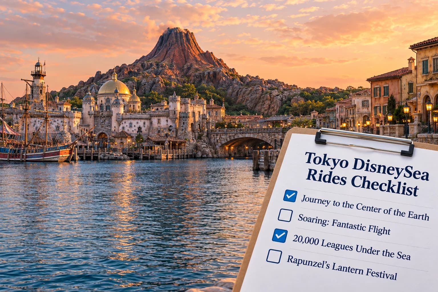Tokyo DisneySea Rides Checklist