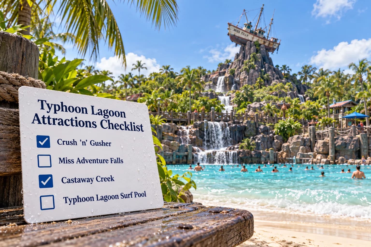 Typhoon Lagoon Rides & Attractions Checklist
