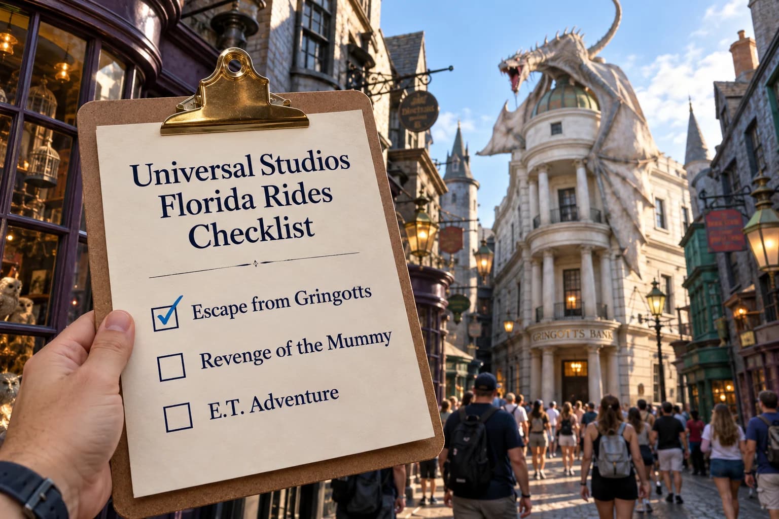 Universal Studios Florida Rides Checklist