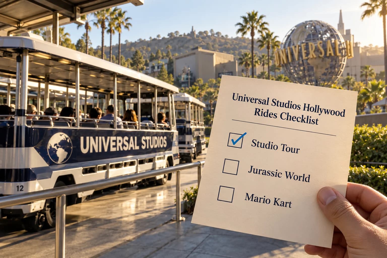 Universal Studios Hollywood Rides Checklist
