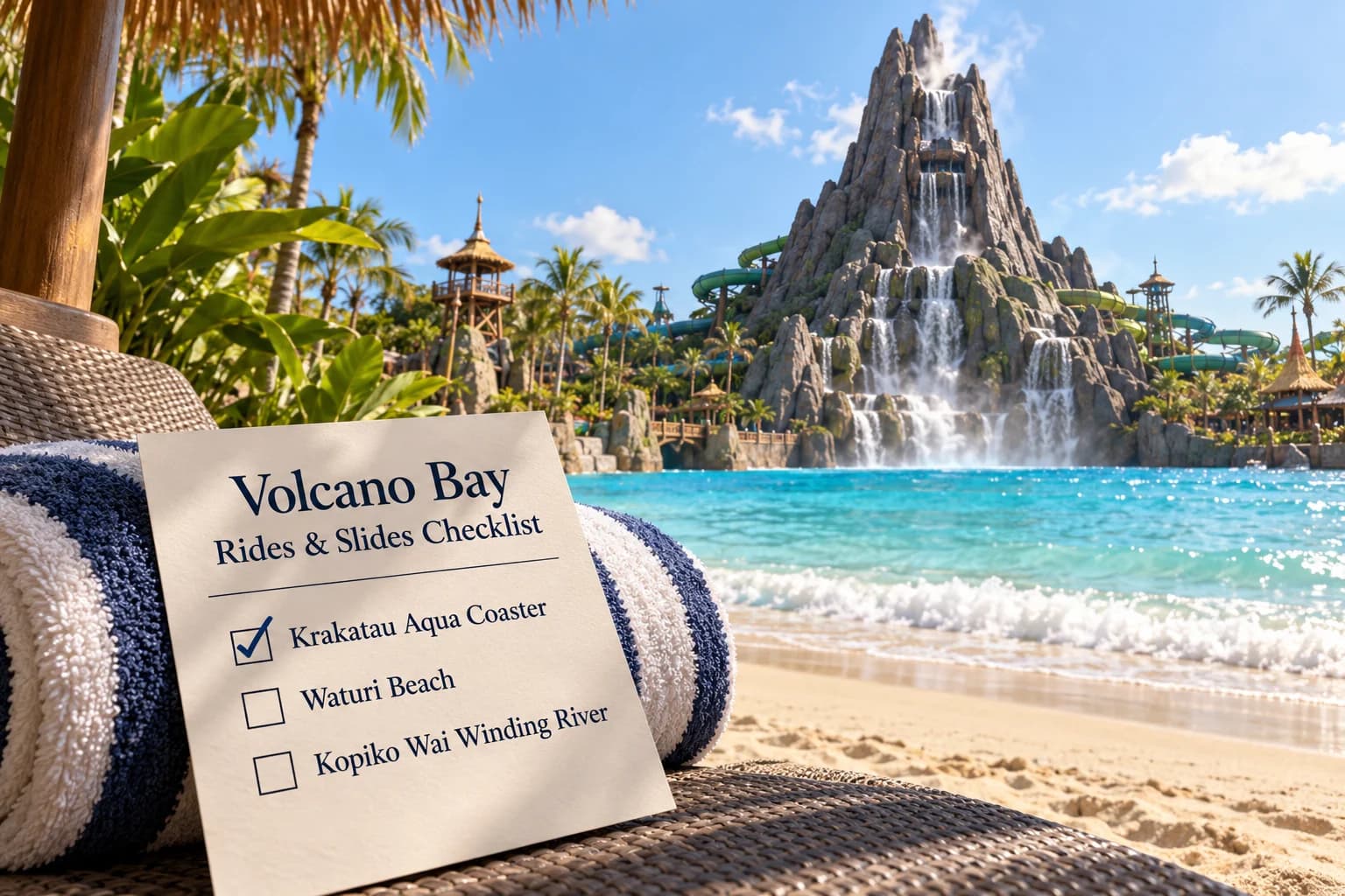Volcano Bay Rides & Slides Checklist
