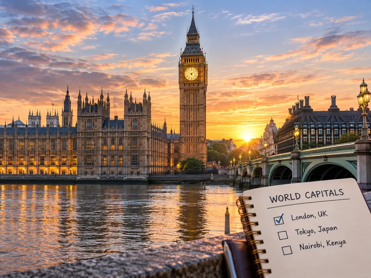 World Capitals Checklist